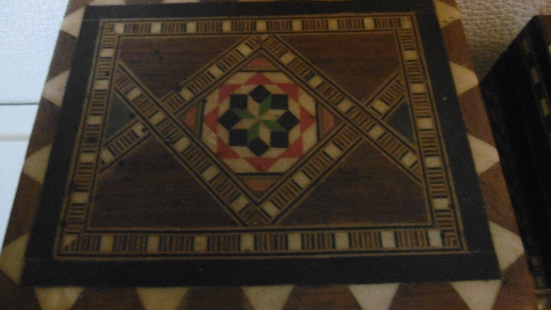 Bone wood marquetry boxes