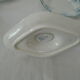 4 Pieces Saint Amand 3 flat plates - saucière décor blue green model Suzanne faience ancient