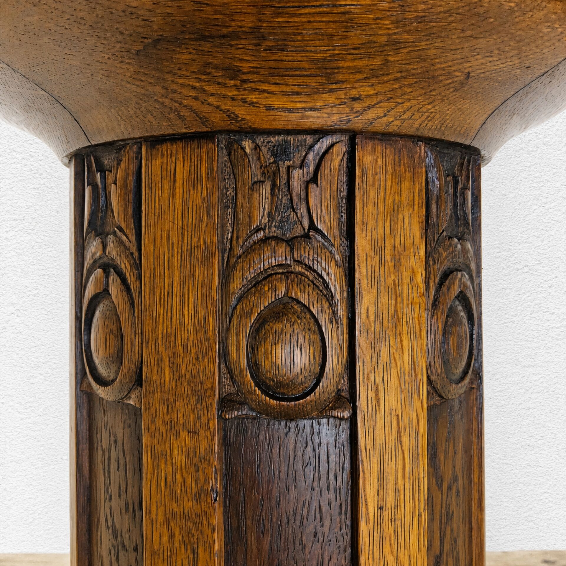 Antique oak Art Deco games table / card table