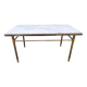 Table basse en marbre et laiton style Louis XV