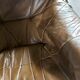 Fauteuils en cuirs et bois vintage