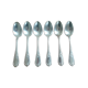 Old silver metal spoons