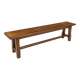 Solid oak farmhouse bench, 160cm in length.
