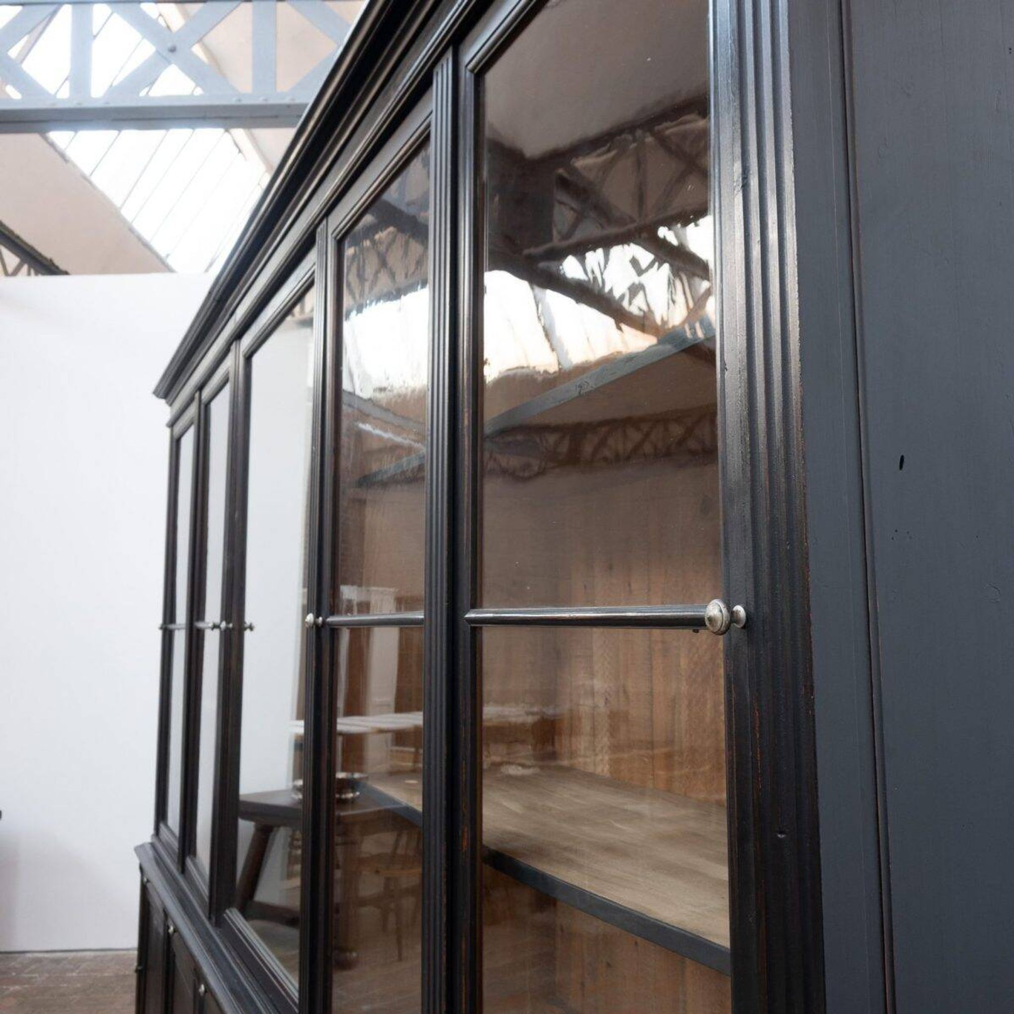 Large wooden hat maker's cabinet – early 20th century