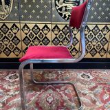 Set of 6 1970 Roche Bobois chrome chairs