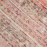 3x10 Turkish Pale Red & Pink Vintage Runner Rug, 83x313Cm