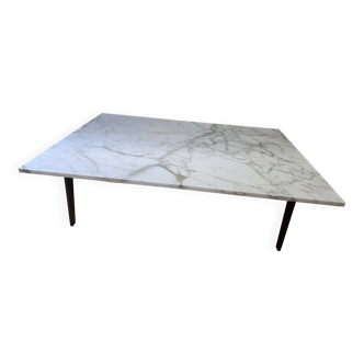 Pelham coffee table in Arabescato marble by designer Matthew Hilton