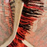 Swedish handmade wool - rya rug. estimated 1960s.