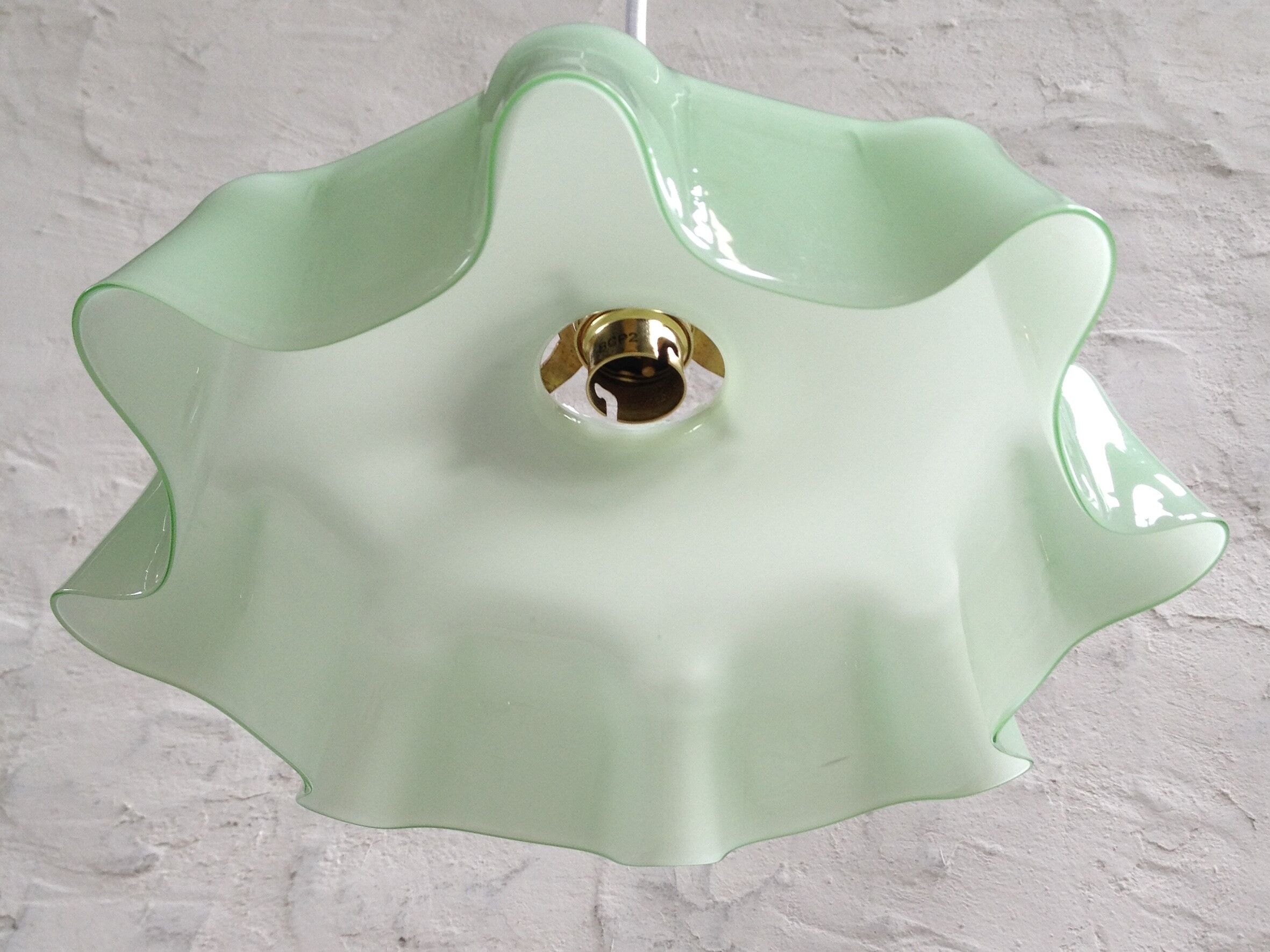 Mint green opaline hanging