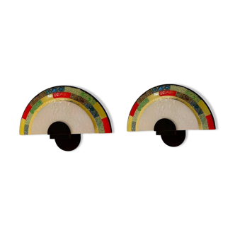 Murano wall lights by Zonca, large model, Italy 1980s