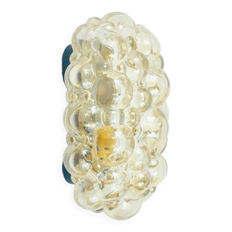 Amber Bubble Glass Wall Light/Sconce by Helena Tynell for Limburg, Germany, 1960s