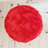 Pelfran France red pouf
