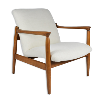 Polish icon, armchair model GFM-64, designed by E.Homa, 1960s, cream
