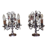 Pair of candelabra lamps