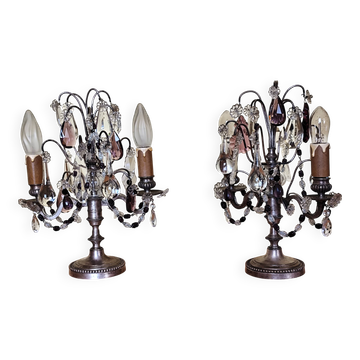 Paire de lampes girandoles