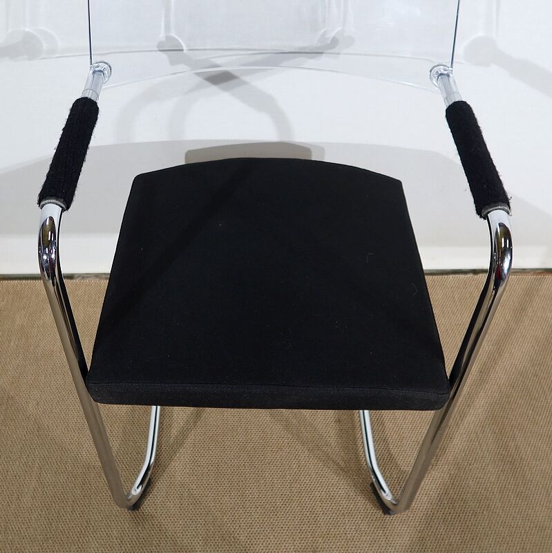 Office chair in chromed metal – xxth