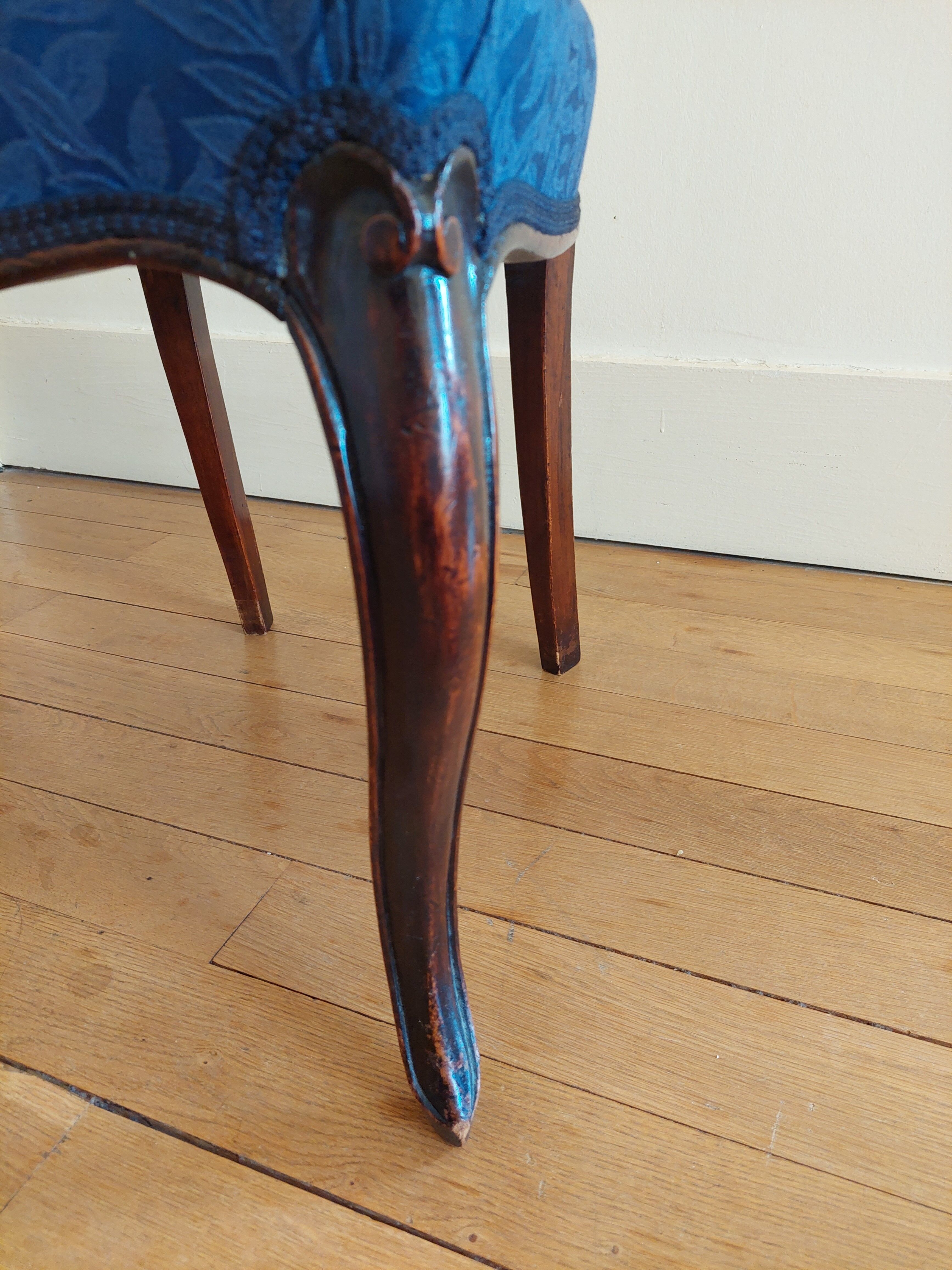 Chaise en acajou époque victorienne