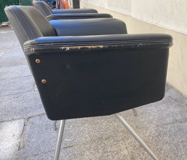 2 fauteuils par Joseph Andre Motte, Steiner, 1958