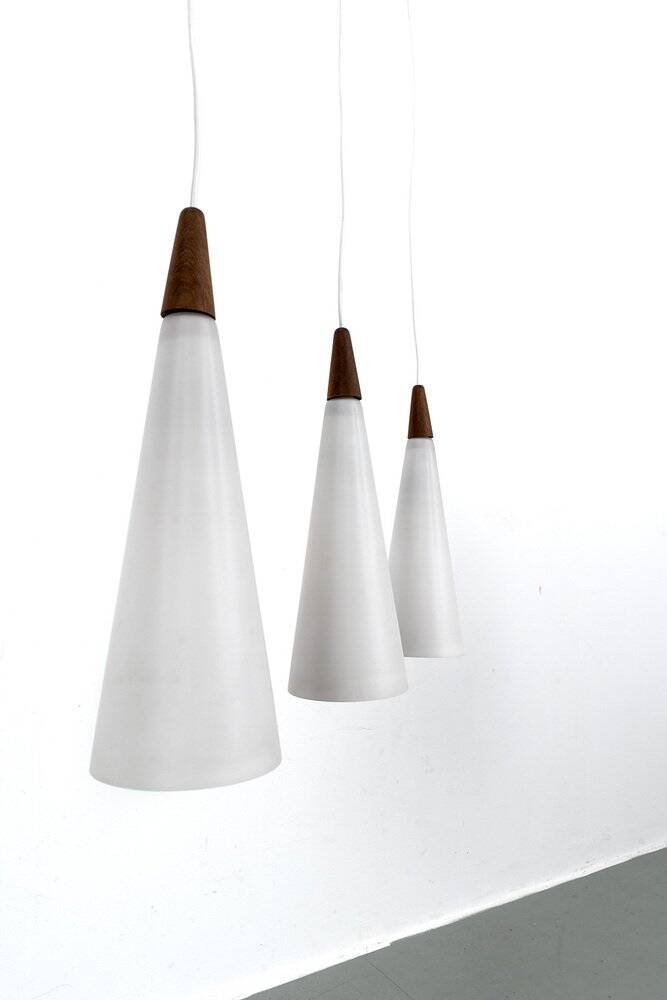 Danish Teak Hanging Light