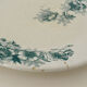 4 flat plates "Anemones" iron earth