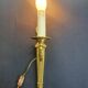 Pair of bronze wall sconces in Empire style