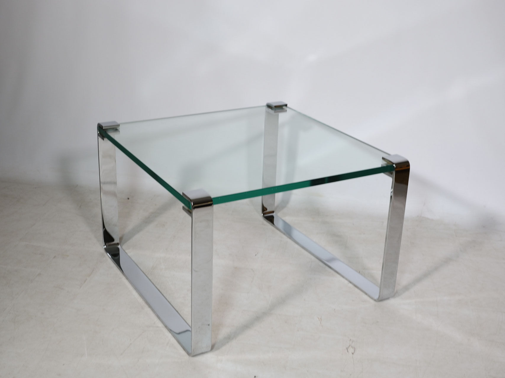 Glass and Chrome Coffee Table Model 1022 Classic by Draenert, 1990s