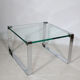 Glass and Chrome Coffee Table Model 1022 Classic by Draenert, 1990s
