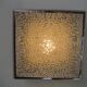 Vintage ceiling lamp with plastic sheets in chomed profiles 46x46 cm