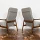 Mid-century high back armchairs by Edmund Homa, GFM, Poland, 1960s, set of
