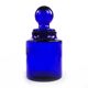 Bonbonnière moderne du milieu du siècle, en verre cobalt, conçue par M. Gołogórski, Pologne, années 1970.