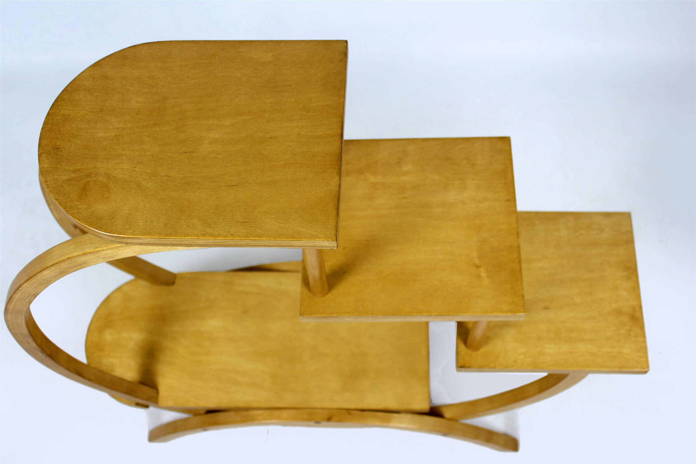 Bent Plywood Flower Stand or Etagere, 1960s
