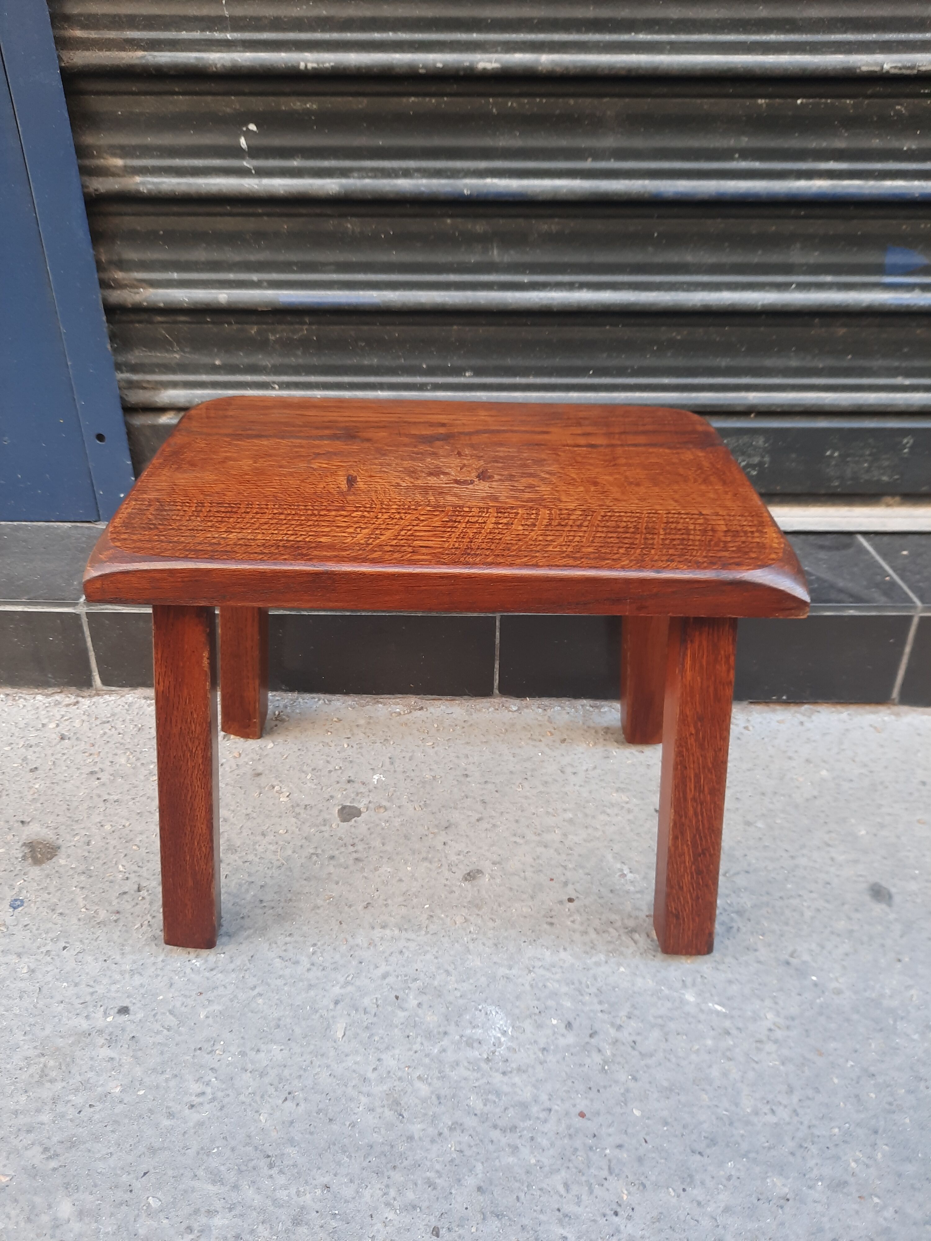 Solid wood stool
