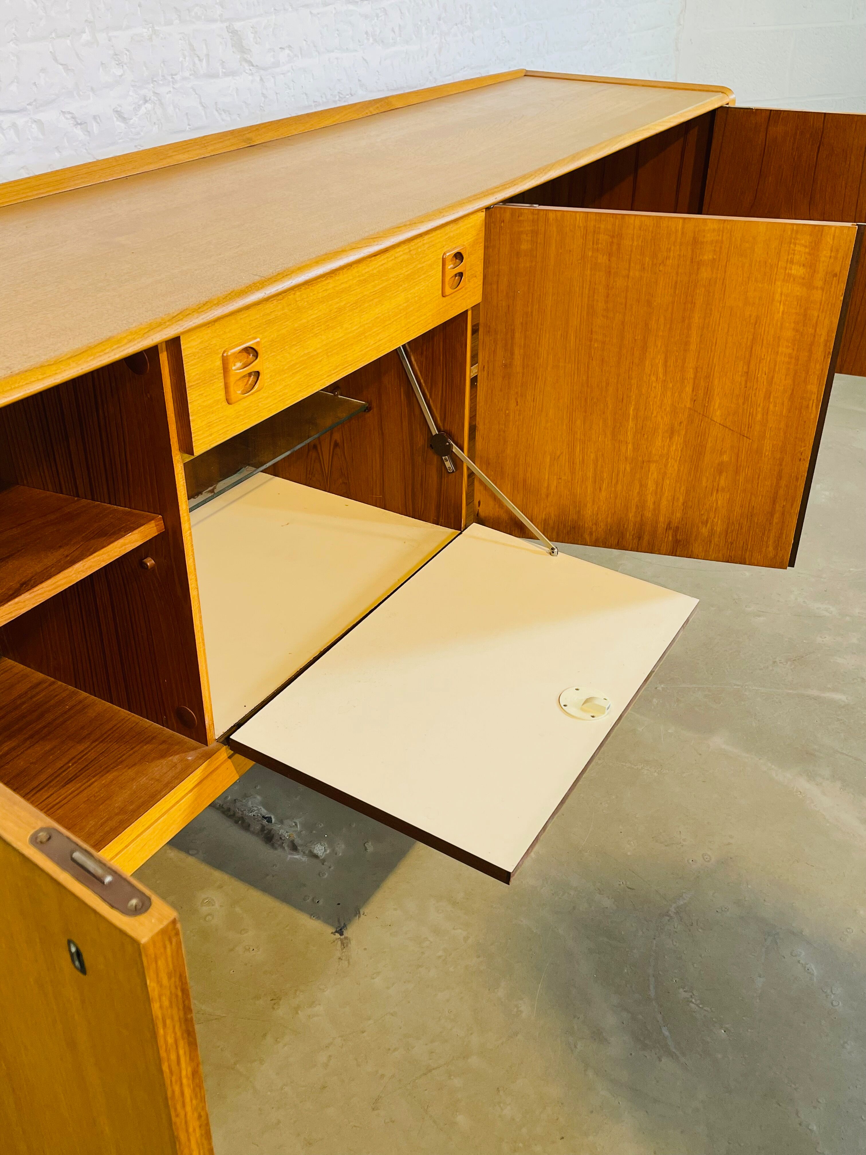 Blond teak sideboard, Germany 1960's