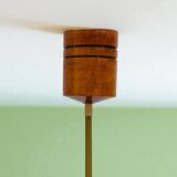 Mid Century wood hanging lamp wooden