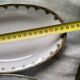 2 porcelain dishes with lions in the French Art Deco style
