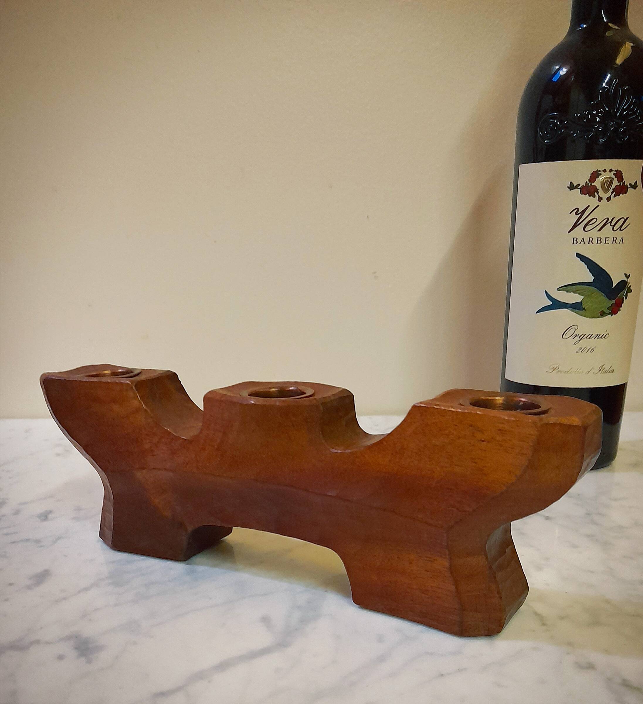 Reversible Anthroposophical Candle Holder in Lemon Tree, Dornach School