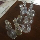 Lot of 9 old carafes