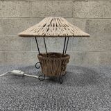 Metal and rope lamp 1960
