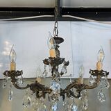 5-light crystal chandelier