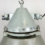 Industrial explosion proof lamp with aluminium shade from Elektrosvit, 1970s