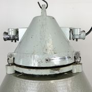 Lampe antidéflagrante industrielle avec abat-jour en aluminium d’Elektrosvit, années 1970
