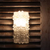Rectangular wall, old thick glass ceiling, vintage