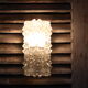 Rectangular wall, old thick glass ceiling, vintage