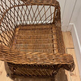 Vintage rattan armchair