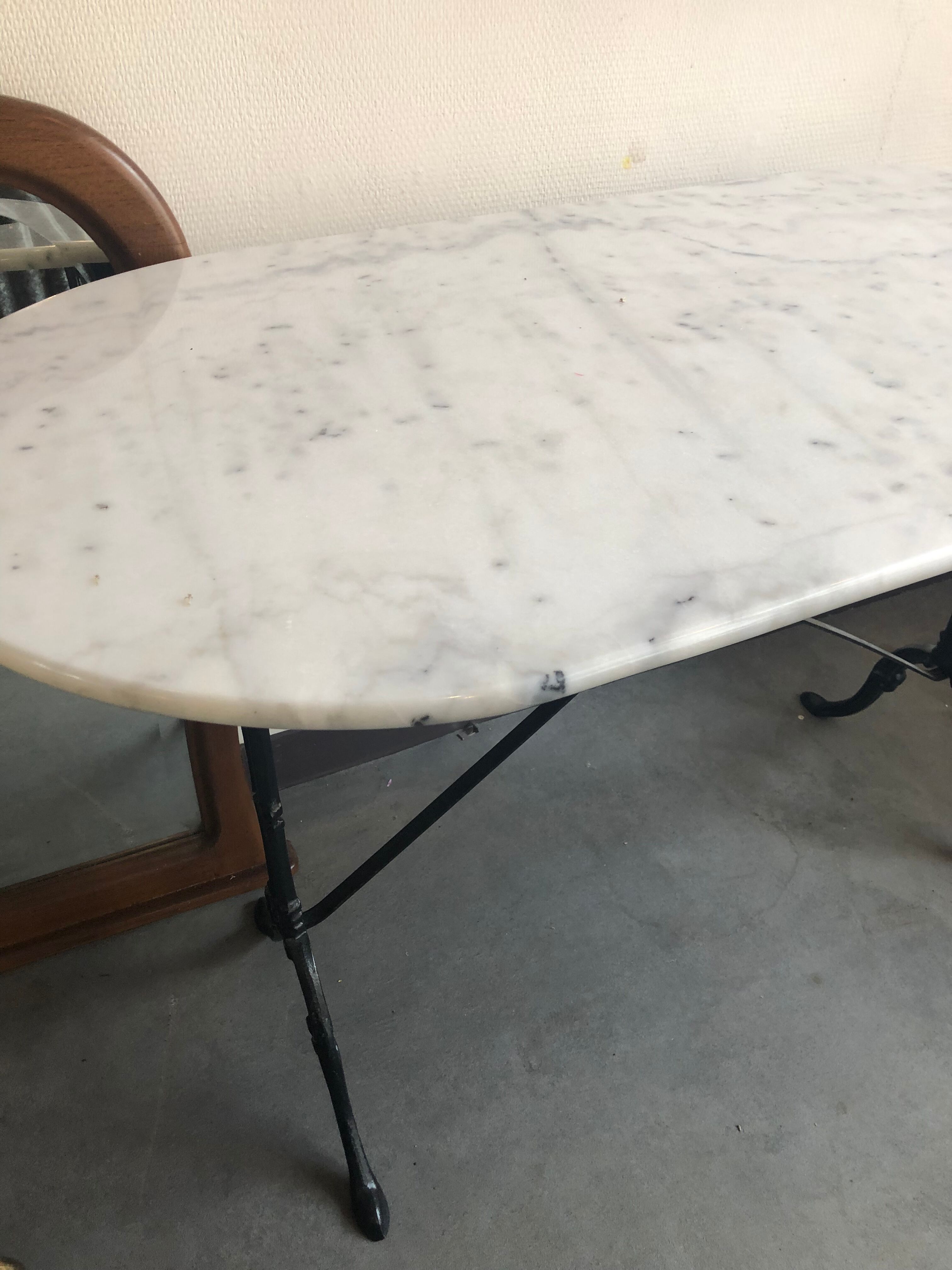 Marble bistro table