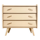 Vintage chest of drawers with compass feet