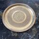 Moroccan tray in gilded brass dimension: height -2.5cm- diameter -35cm-
