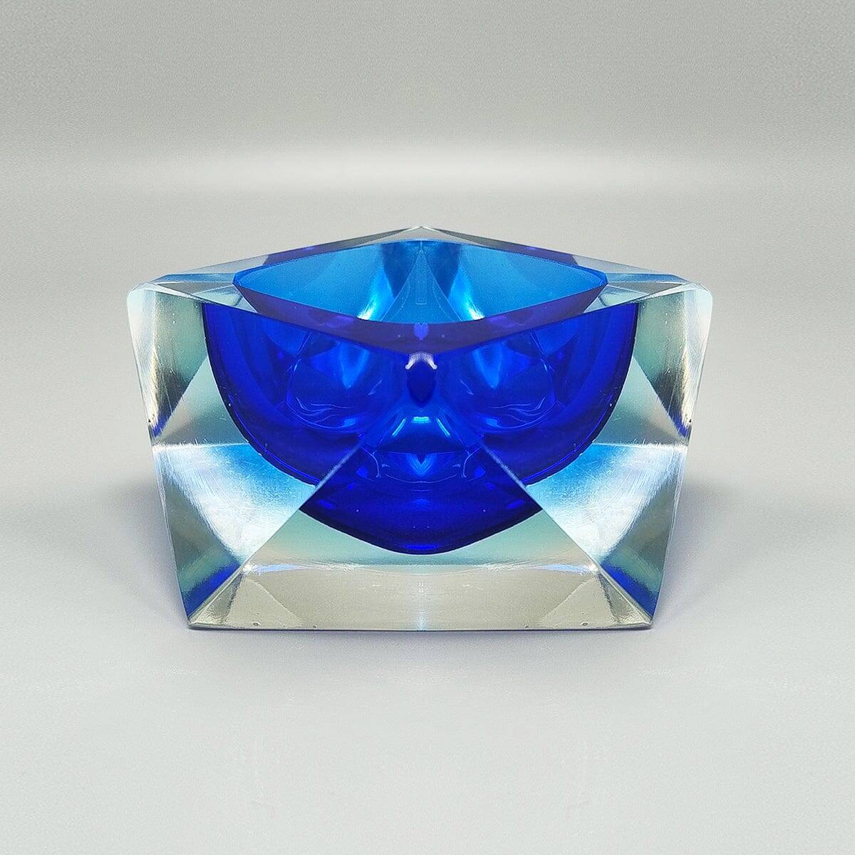 1960s Astonishing Blue Ashtray or Vide Poche By Flavio Poli for Seguso