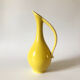 Vintage yellow ceramic decanter