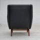 1960s, Danish design by Illum Wikkelsø, armchair, model 110, leather, teak.